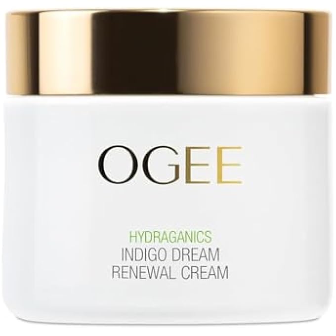 OGEE INDIGO DREAM RENEWAL CREAM FACE MOISTURIZER - HYDRATING FACE CREAM WITH HYALURONIC ACID & CERAMIDES - ORGANIC INGREDIENTS, CRUELTY-FREE & MADE IN USA - Image 1